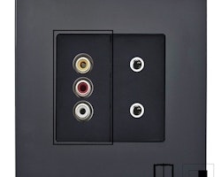 Nino Switch&Socket halvmodul, Ljud och bild uttag, svart, passar ALUM/GLAS/POLY