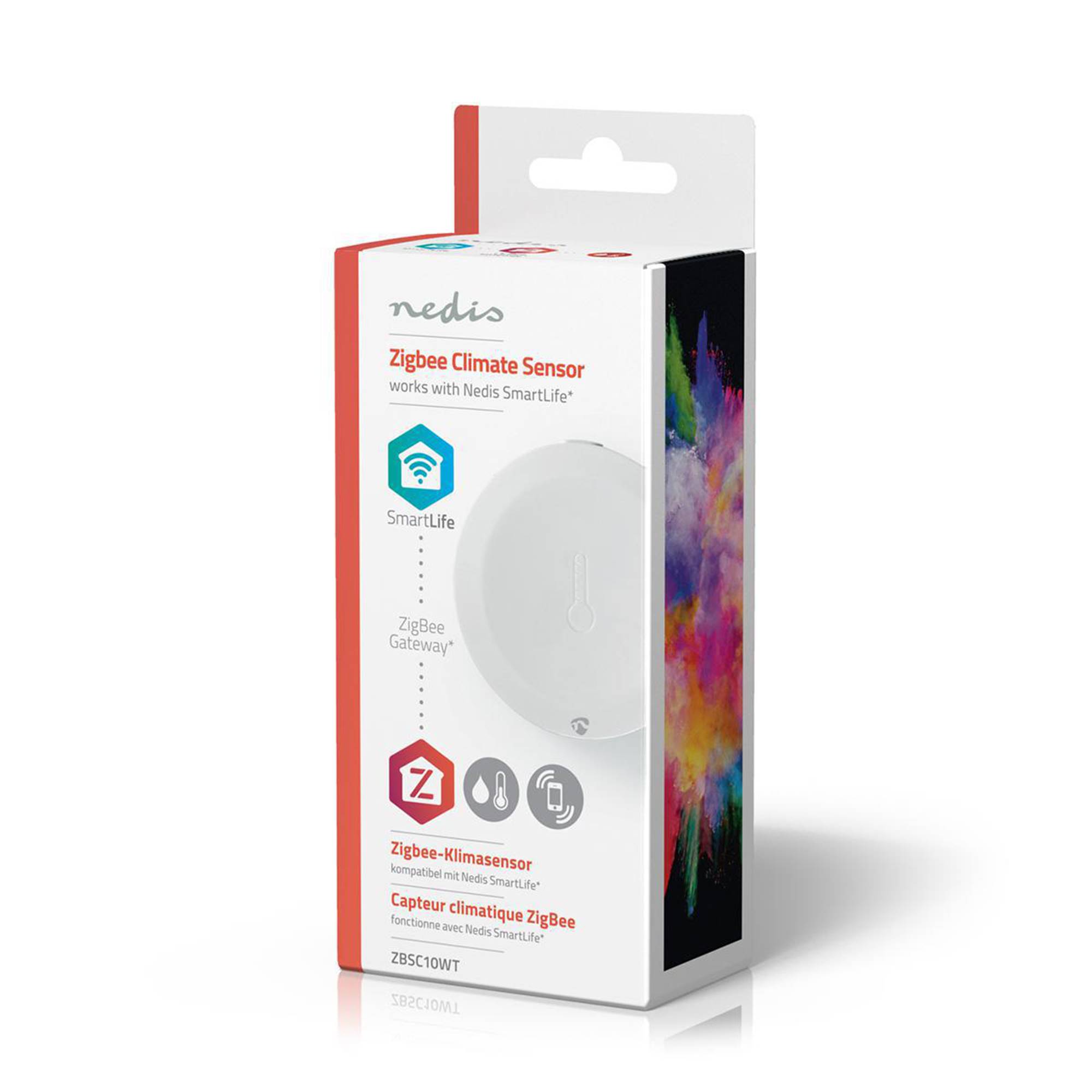 Smart klimat Sensor | Zigbee 3.0 | Batteridriven | Android™ / IOS | Vit