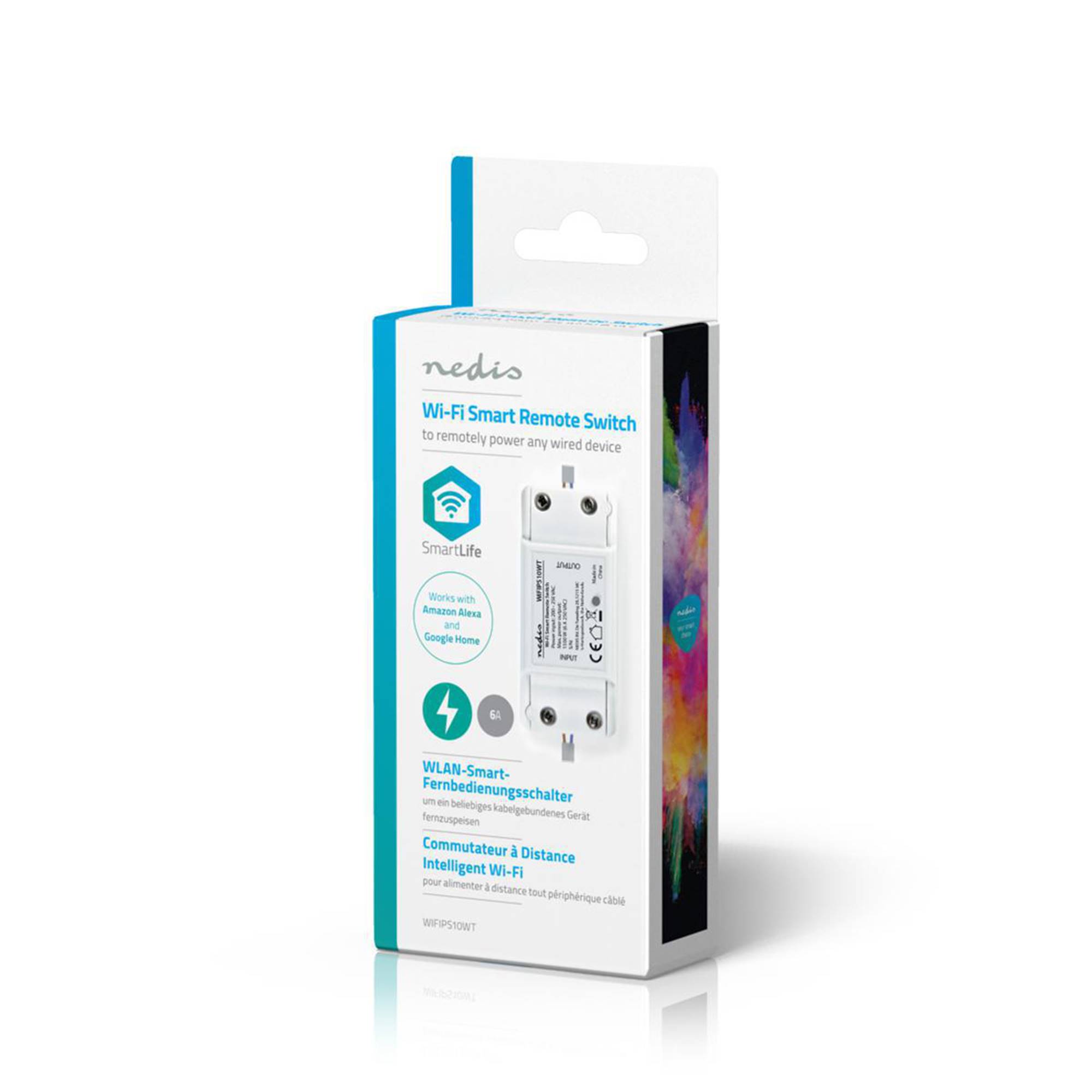 Smart Strömbrytare | Wi-Fi | 2400 W | Kopplingsplint | App tillgänglig för: Android™ / IOS | 9 x 4 x 2.5 cm