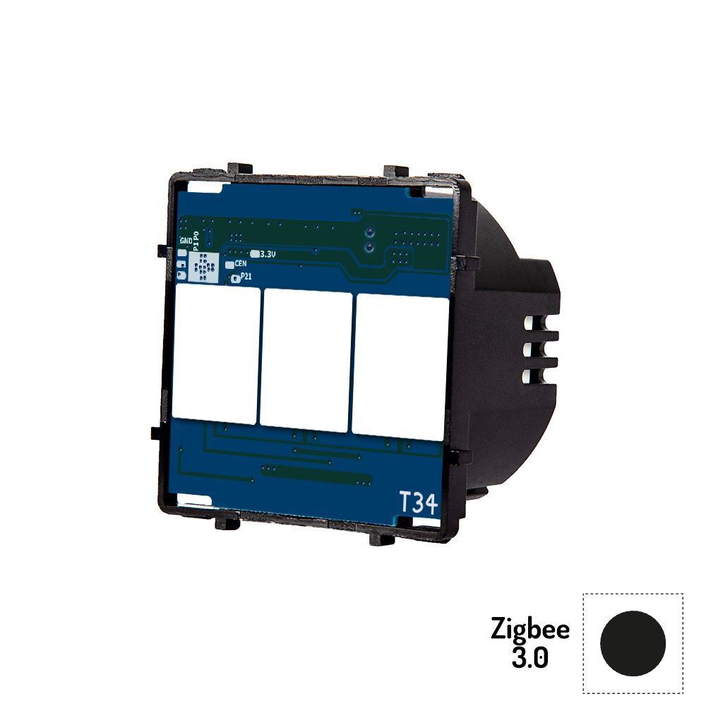 Nino Intelligence Switch&Socket modul, Zigbee 3.0 Smart touchbrytarmodul 1-grupp 1-väg utan Neutral, passar ALUM/GLAS/G-PAN