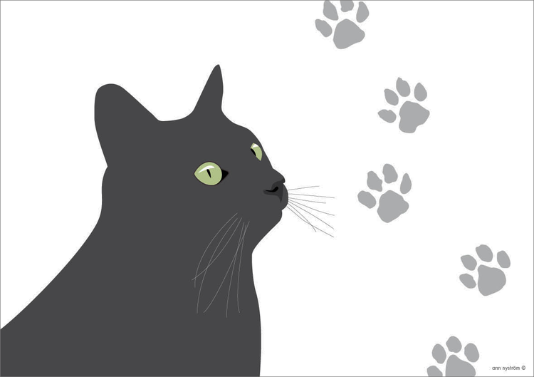 Bordstablett Svarta Katten