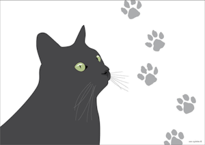 Bordstablett Svarta Katten