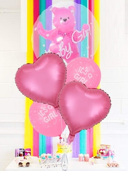 Ballonguppsättning Baby Girl