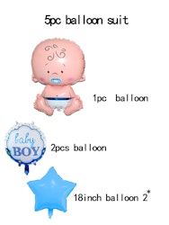 Baby Boy Ballongset