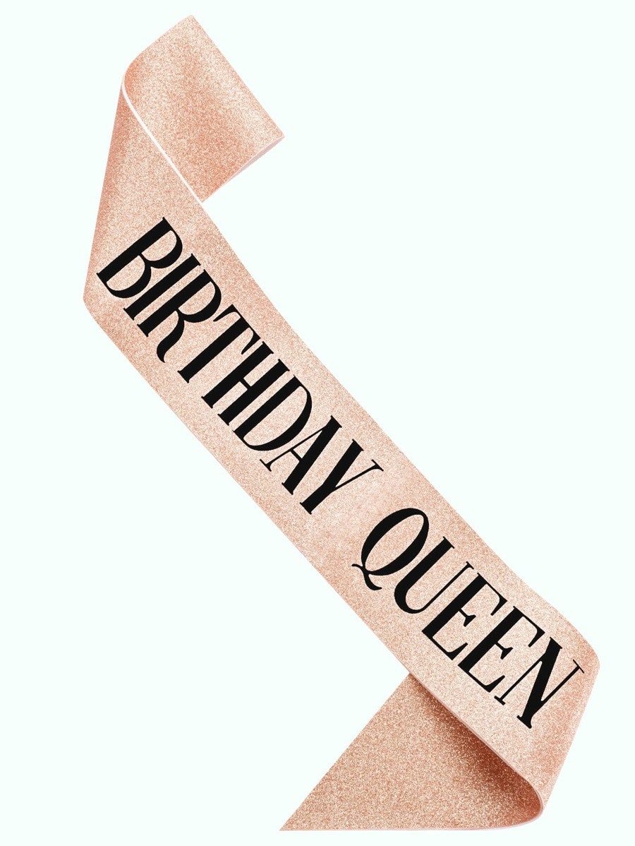 Birthday Queen Ordensband Roséguld