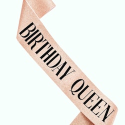 Birthday Queen Ordensband Roséguld