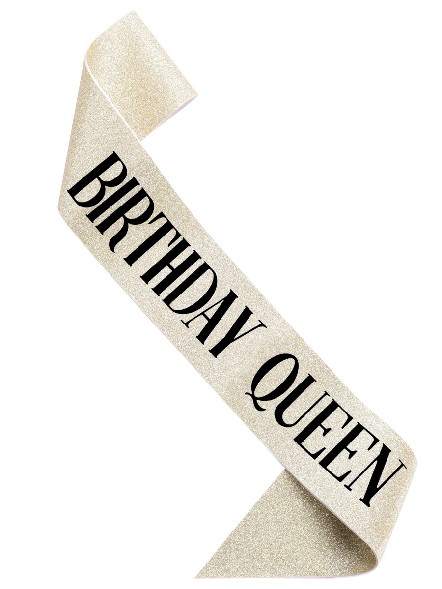 Birthday Queen Ordensband Guld
