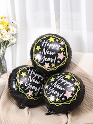 Happy New Year Rund Ballong