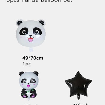 Panda Ballonguppsättning