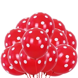 Röd Prickiga Ballonger
