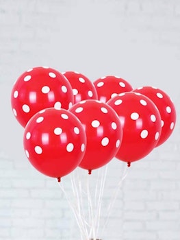 Röd Prickiga Ballonger