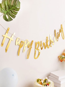 Happy Birthday Girlang Guld