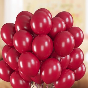 Röda Ballonger 50-pack