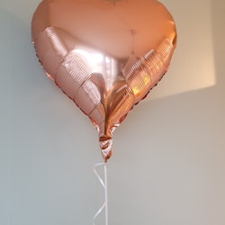 Hjärtballonger Roséguld
