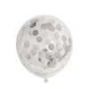 Konfetti Ballong Silver