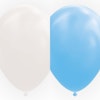 Ljusblå och Vita Ballonger