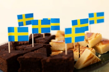 Tårtdekoration Svenska Flaggan