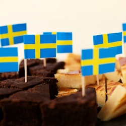 Tårtdekoration Svenska Flaggan