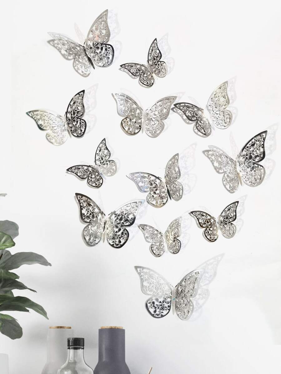 Fjärilar Silver