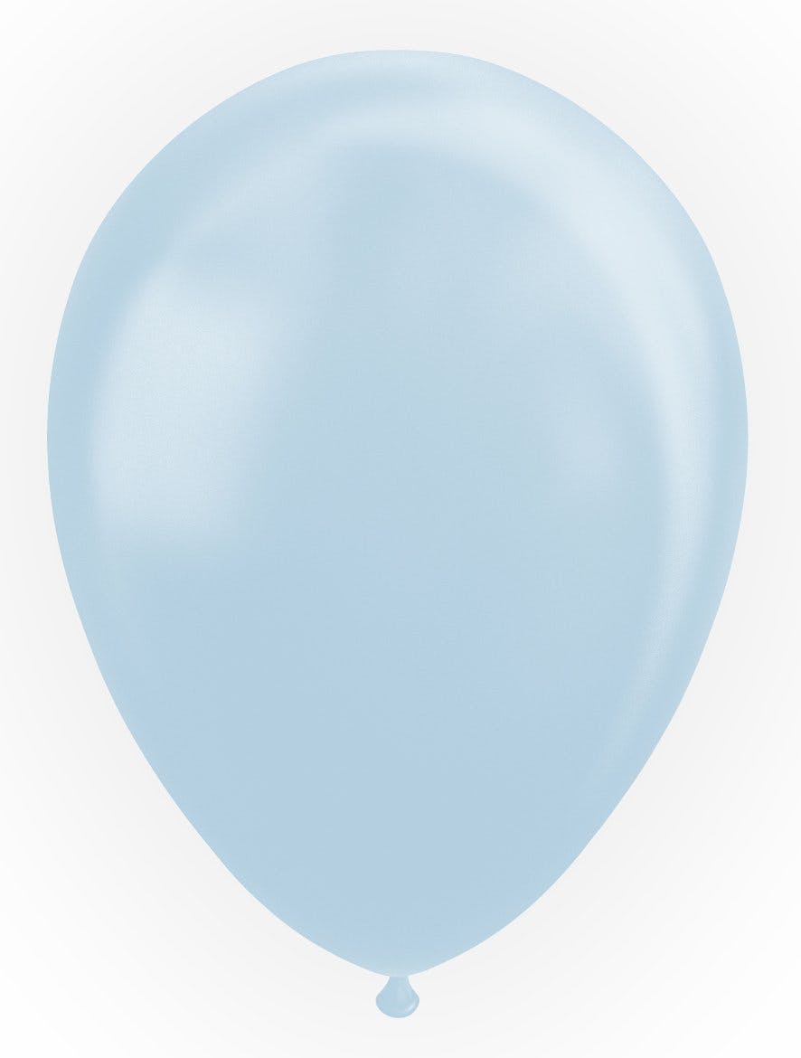 Pärlemorballonger Ljusblå