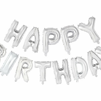 Happy Birthday Ballong Silver