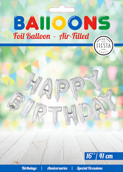 Happy Birthday Ballong Silver