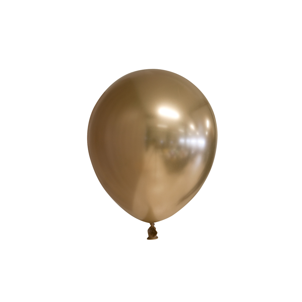 Små Ballonger Chrome Guld