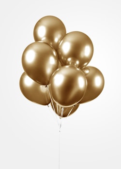 Chrome Ballonger Guld