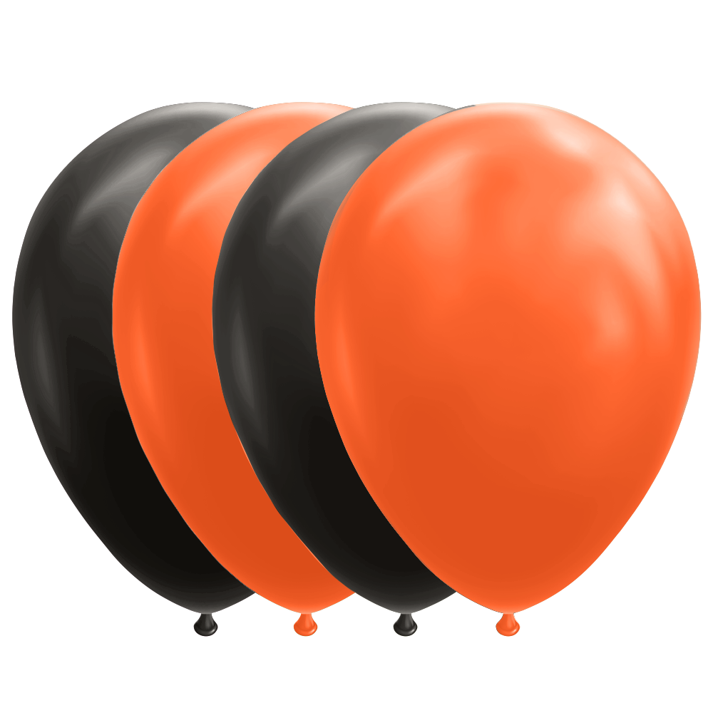 Svart/Orange Ballonger