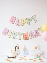 Happy Birthday Girlang Pastell