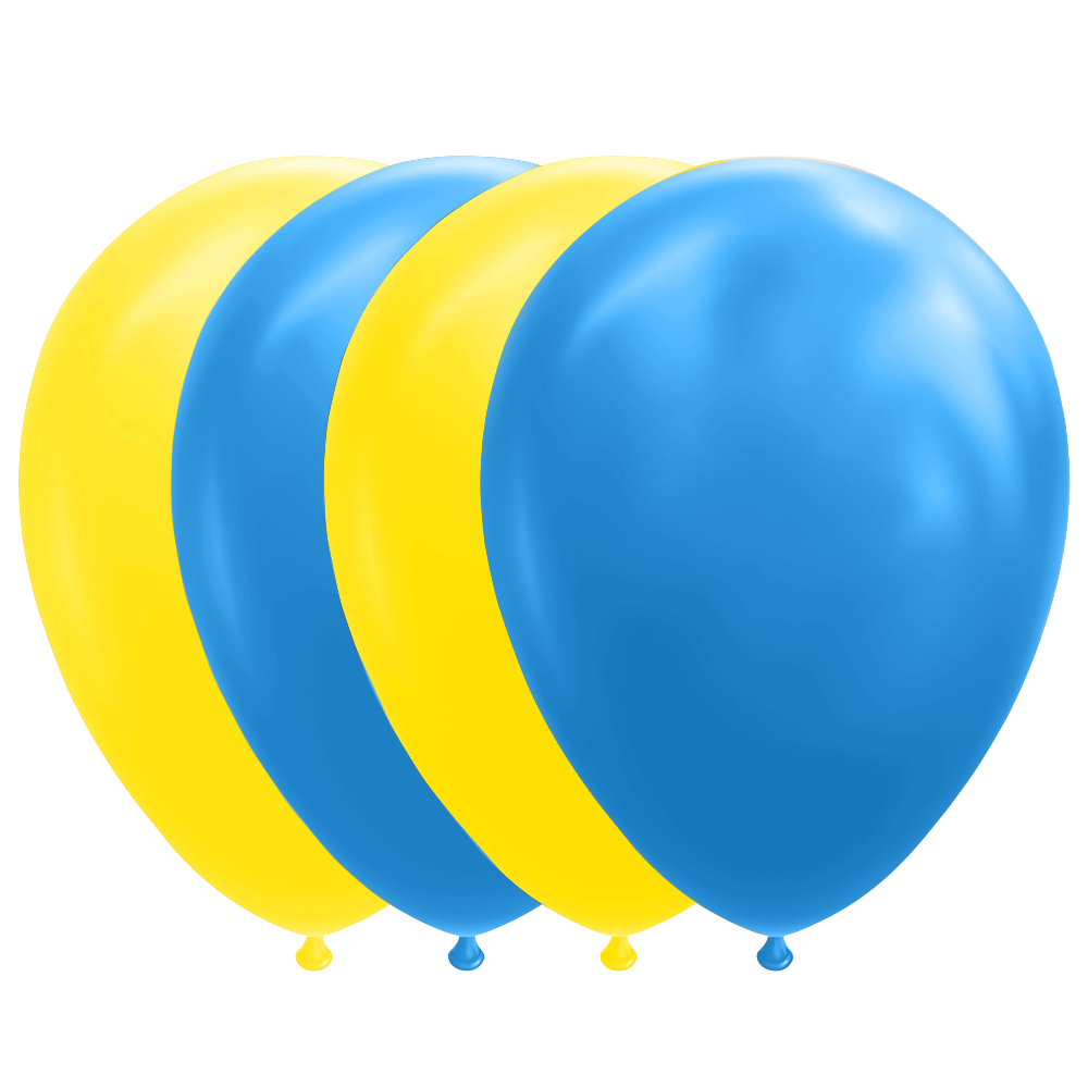 Blå och Gula Ballonger
