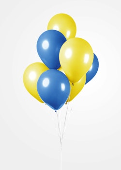Blå och Gula Ballonger