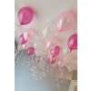 Pärlemorballonger Rosa/Vit