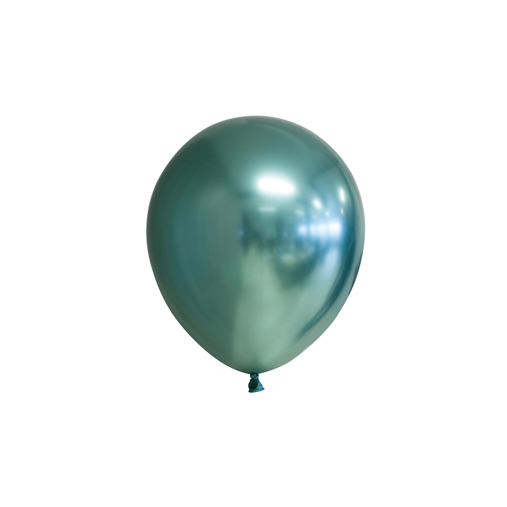 Små Ballonger Chrome Grön