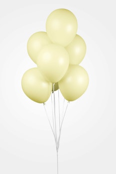 Pastell Gul Ballonger