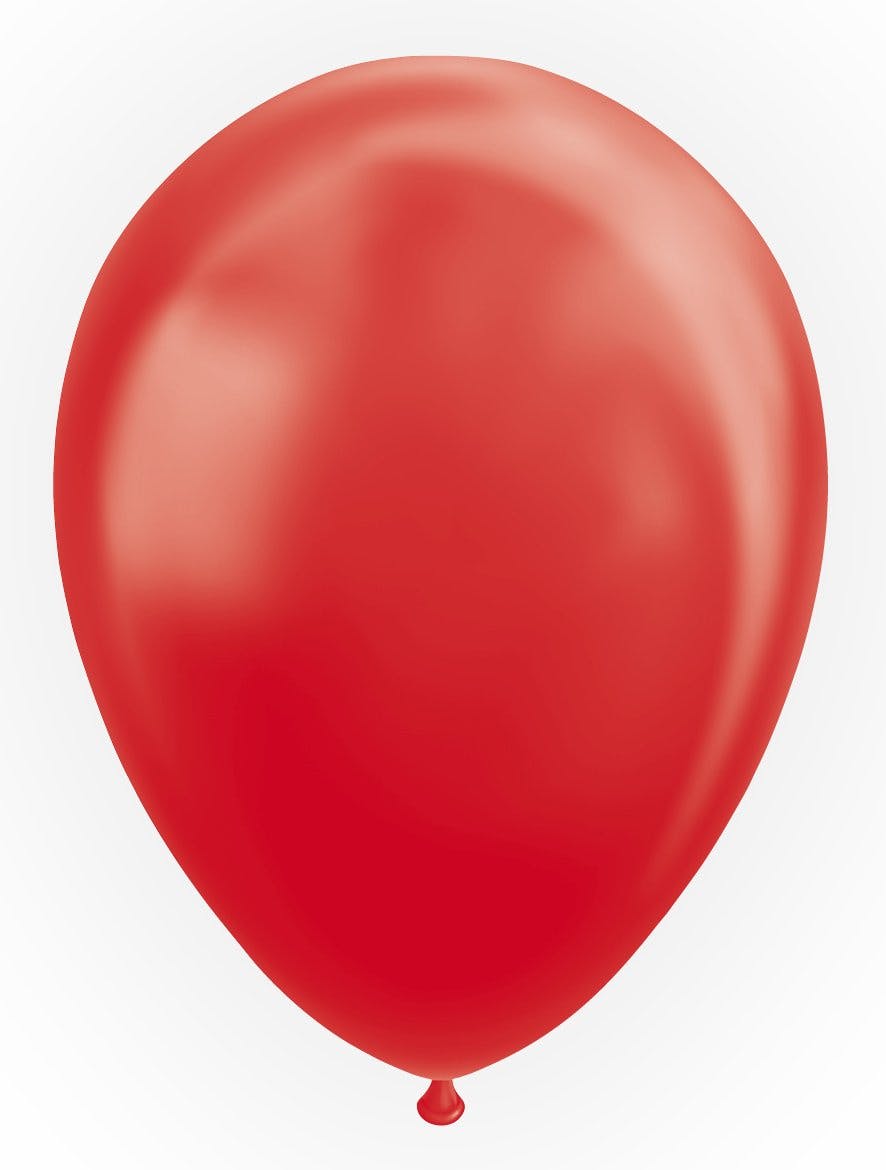 Metallic Ballonger Röd