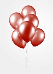 Ballonger Metallic Röd