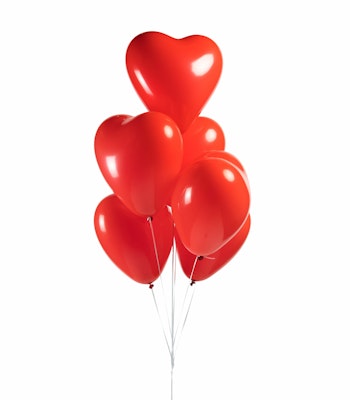 Hjärtballong Röd