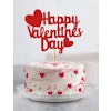 Tårtdekoration Happy Valentines Day Röd