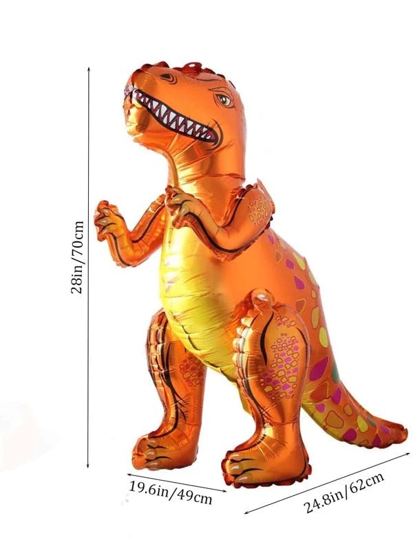 Dinosaurie Orange Ballong