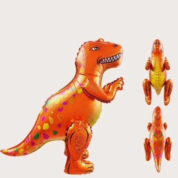 Dinosaurie Orange Ballong