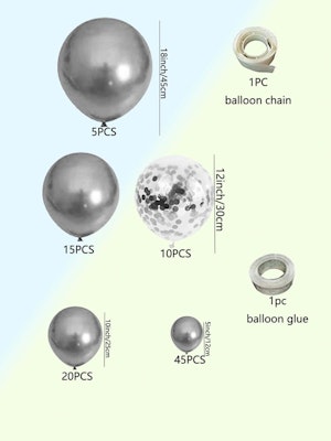 Ballongbåge Silver