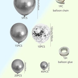 Ballongbåge Silver