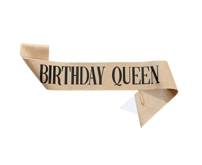 Birthday Queen Ordensband Guld