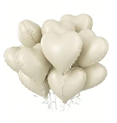 Hjärtballonger Beige