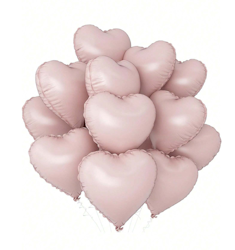 Hjärtballonger Pastellrosa