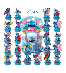 Tårtdekoration Stitch Blå