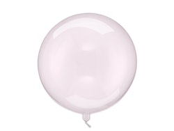 Transparent Ballong Rosa