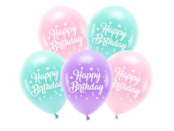 Happy Birthday Ballonger Rosa