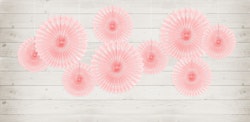 Hängande Dekorationsrosetter Ljusrosa